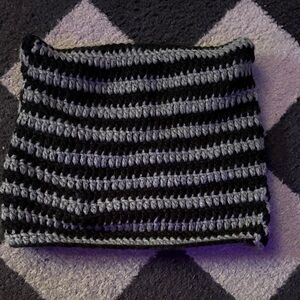 Black and Gray Cat Ear Beanie